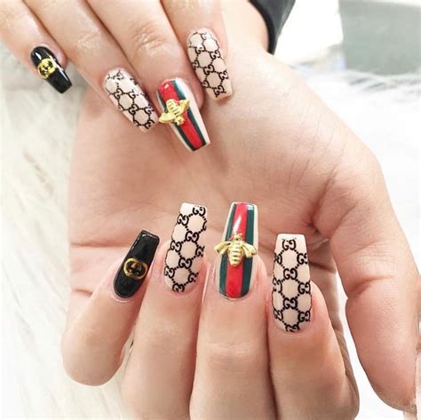 clip on gucci fake nails|dope gucci nails.